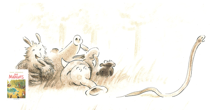 Illustrationen aus Kinderbuch „Die Mugnuffs“