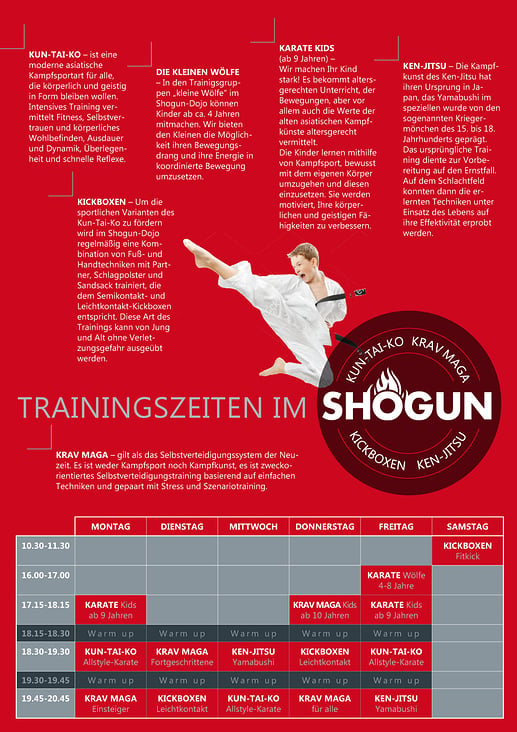 Innenseiten Trainingsplan