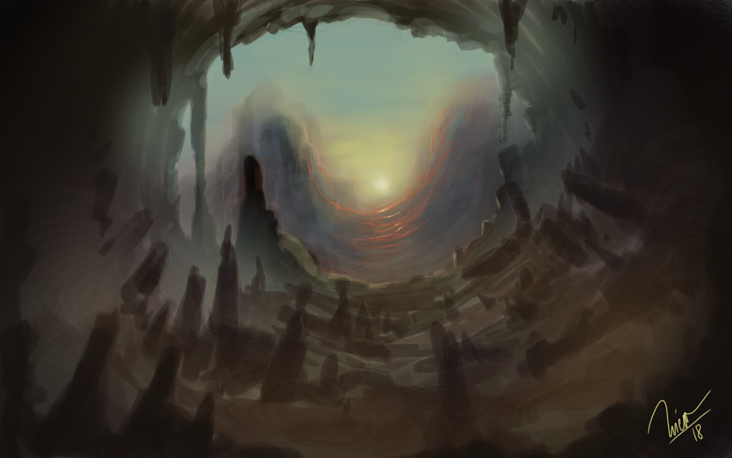 Sunset cave