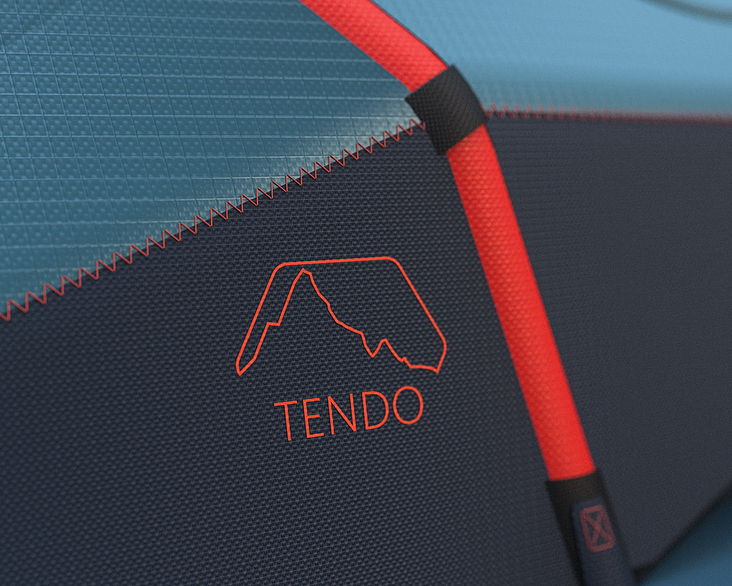 Detail Logo – TENDO Tent (Rhino, Blender, Keyshot)