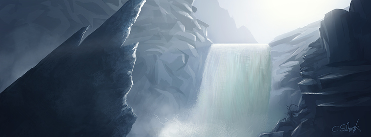 Concept Art – Wasserfall