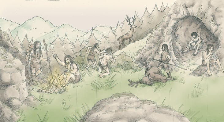 Panoramabild Homo Heidelbergensis