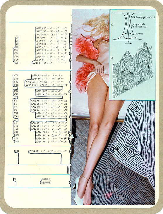 Analoge Collage „Glyphs“