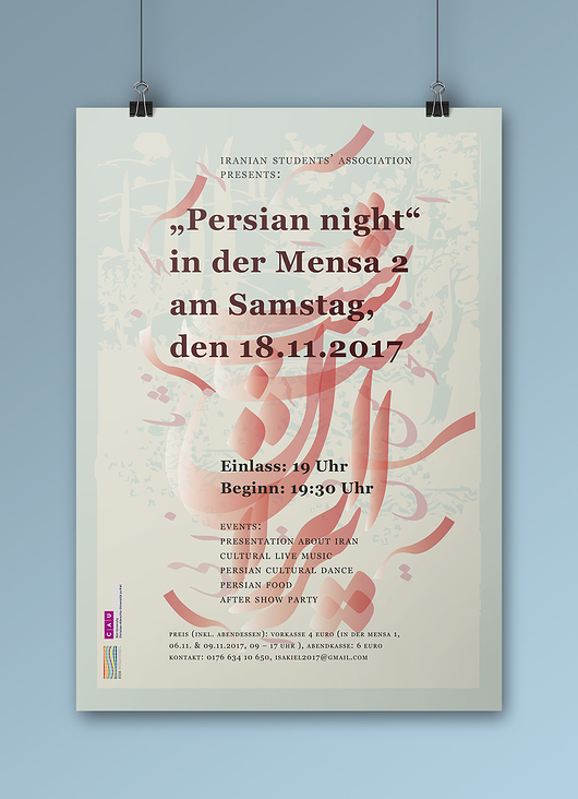 »Persian night« – Plakat