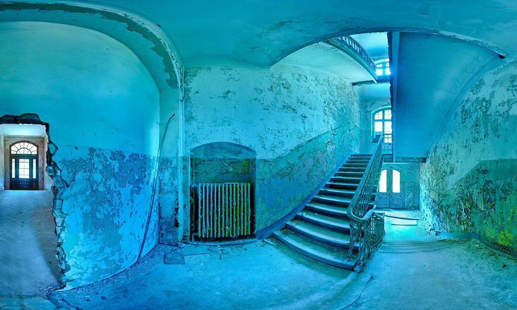 Beelitz Heilstätten – Panorama aus der Serie „Stairs“.