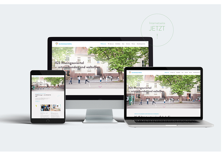 CORPORATE DESIGN/ HOMEPAGE/ IGS Rheingauviertel