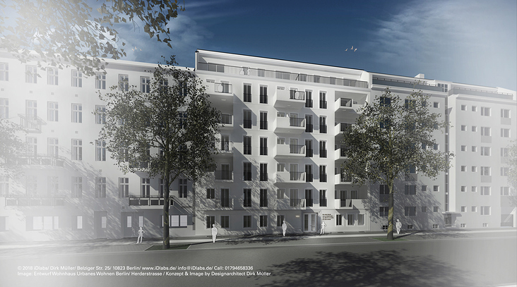 Wohnhaus – Urbanes Wohnen in Berlin – Wettbewerb 1. Preis – Realisierung