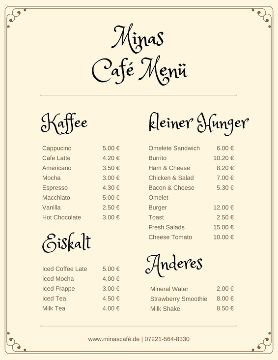 Café Menü