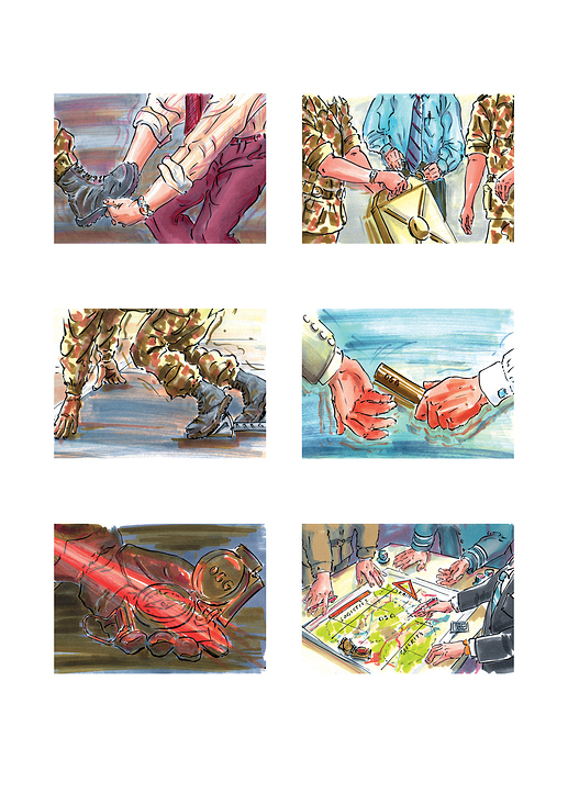 Storyboards, Copic Stifte