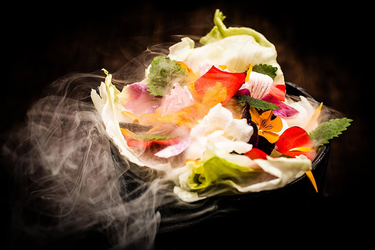 Food Smoked Flowersalat