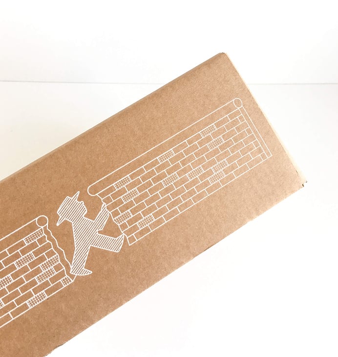 Packaging Design cardboard box with screenprint