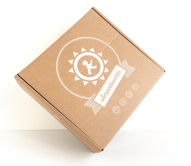 Packaging Design cardboard box with screenprint