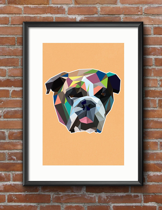 Bulldog low poly