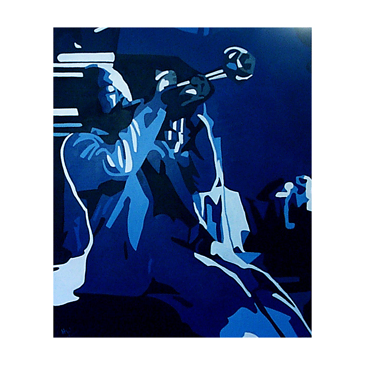 Trompeter (Öl auf Leinwand – 80 ×100 cm)