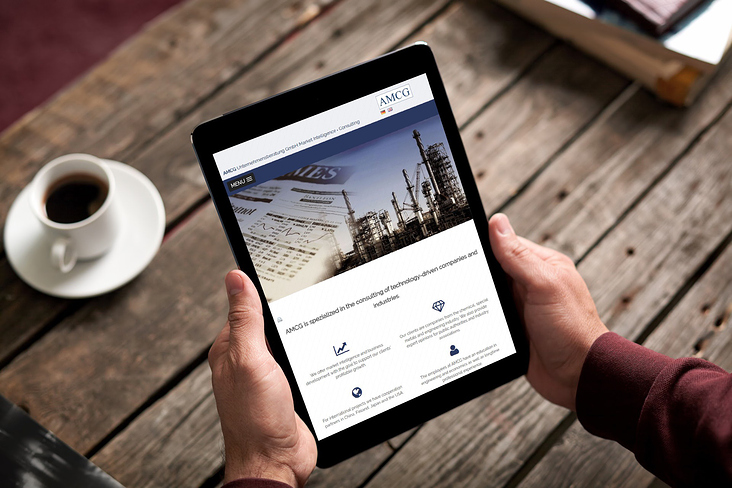 Contao Webseite für die Unternehmensberatung www.amcg.de