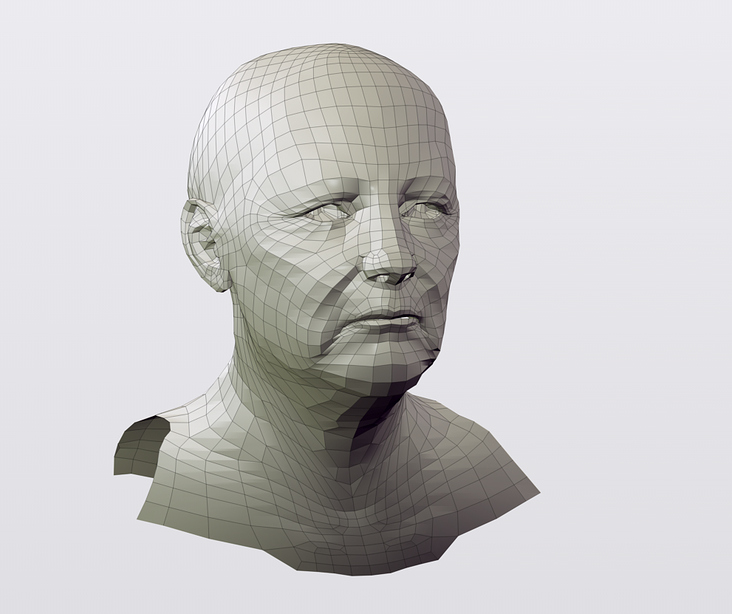 3D Modell von Angela Merkel