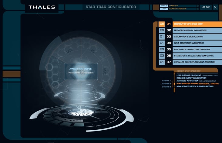 „Star Trac” waiting for selection – Showcase at the Thales booth at Innotrans in Berlin