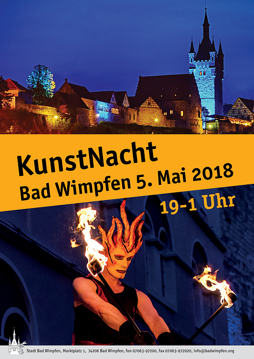 KunstNacht Bad Wimpfen (2018): Plakat