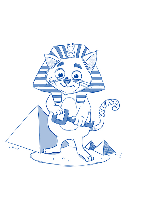 Character – Zauberpfote als Pharao (Vorschau Band 4)
