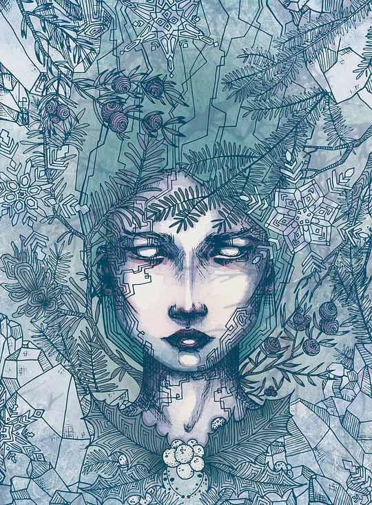 Portrait „snowflake“ aus der Bilderreihe „seasons“