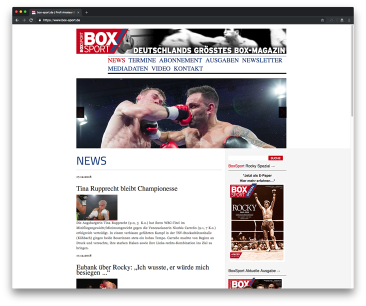 BoxSport – Deutschlands größtes Boxmagazin