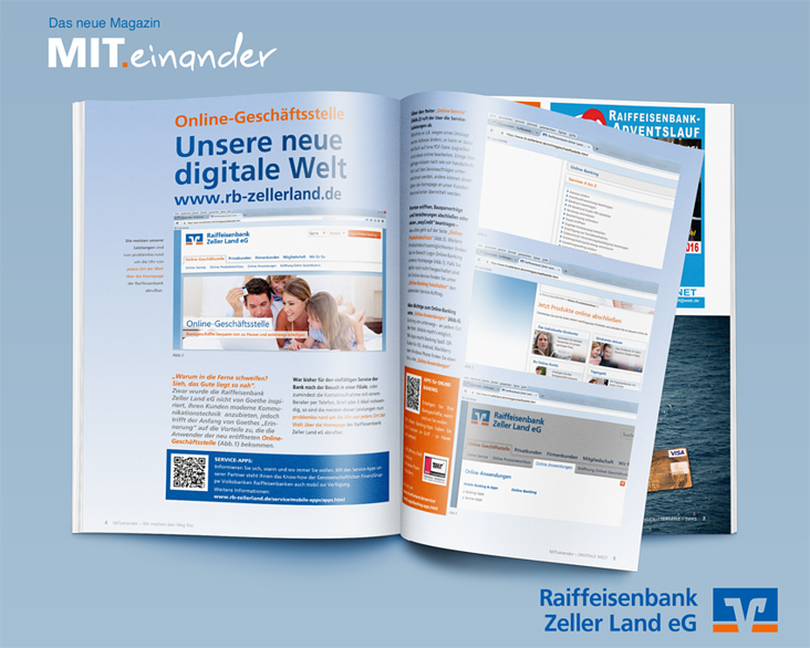 Raiffeisenbank Zeller Land eG Mit.einander Magazin I 2016