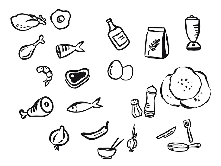 Illustration :: Branding Design for Food Company