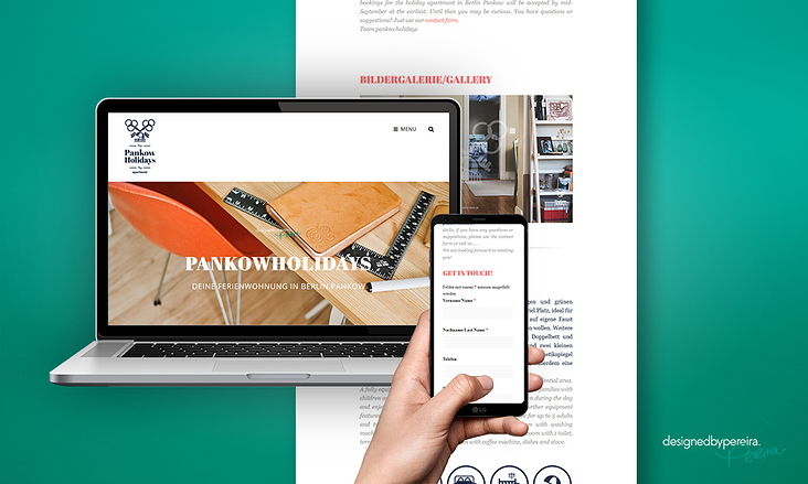 designedbypereira portfolio ci pankowholidays webdesign website