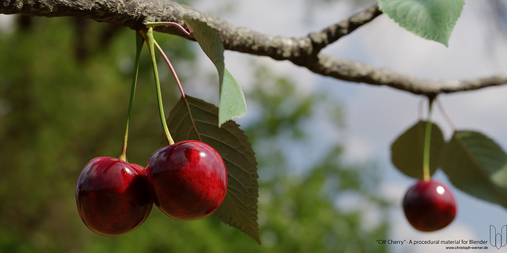 „Cherries“ – Ein prozedurales Material für Blender