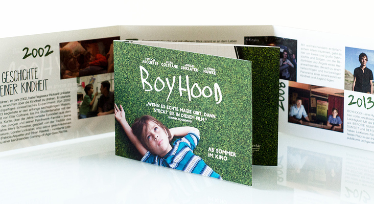 Klappflyer für den Film „Boyhood“