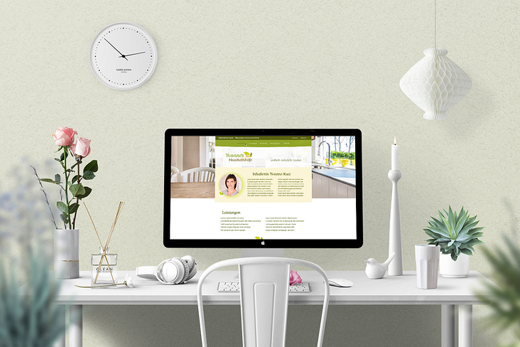 Web Design // Homepage für Haushaltshilfe Yvonne Kutz