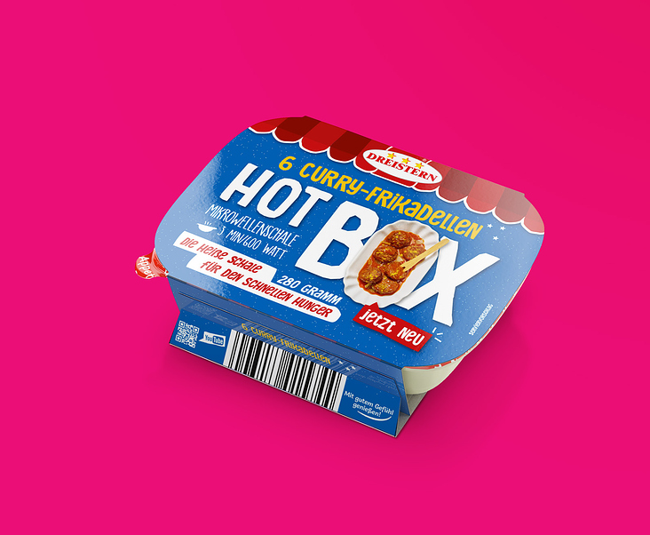 Foodshot und Packshot für Dreistern Hotbox Frikadelle