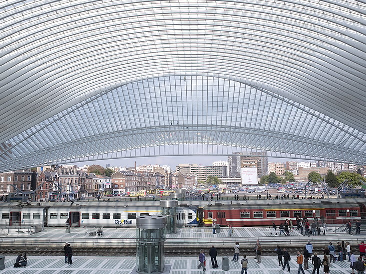 Liége-Guillemins railway station, Belgium