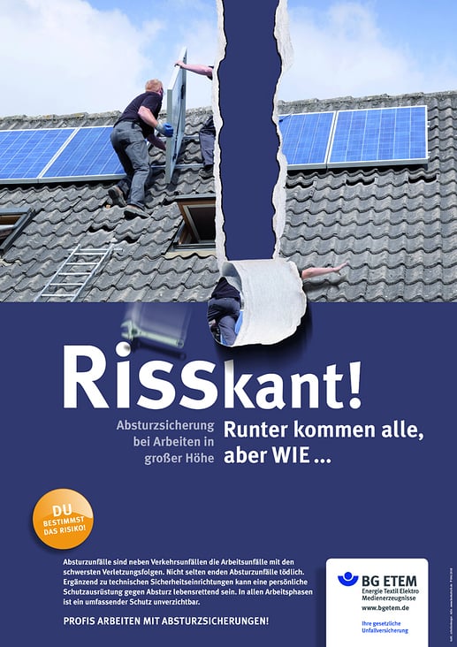 Plakat zum Thema „Persönliche Schutzausrüstung“