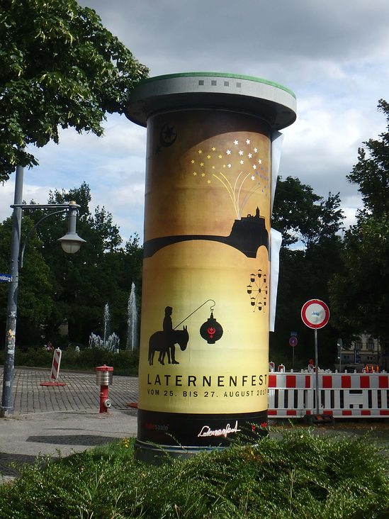 Plakat Litfaßsäule – Laternenfest 2017