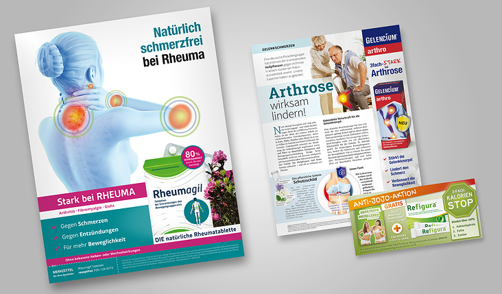 Heilpflanzenwohl – Diverse Printanzeigen und Advertorials