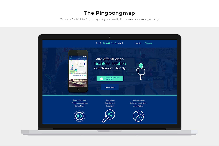 PingPongMap – Landingpage