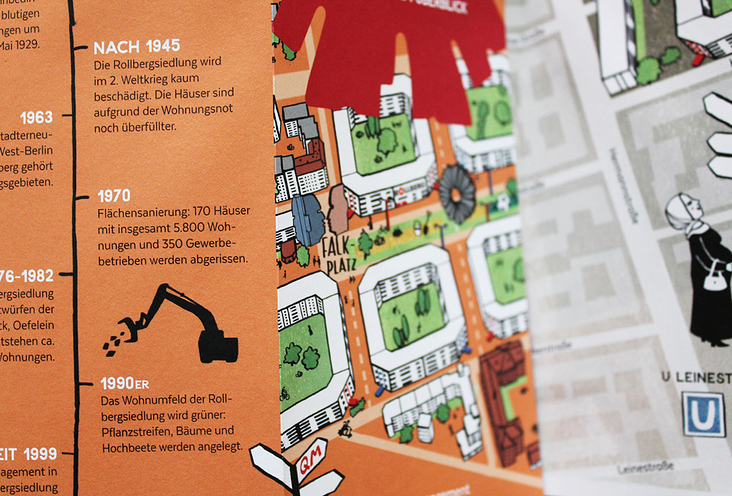 illustrierer Stadtplan / Illustrated Citymap / Detail Architekturgeschichte