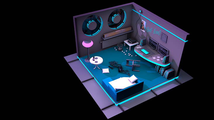 Cyberpunk Room 2