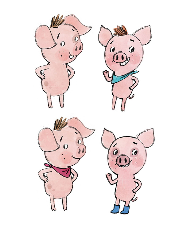 Characters sketches for the book „Bis bald im Wald!“