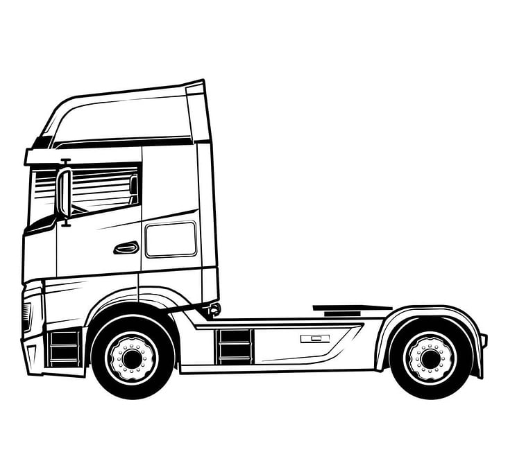 Vektorgrafik Mahle LKW