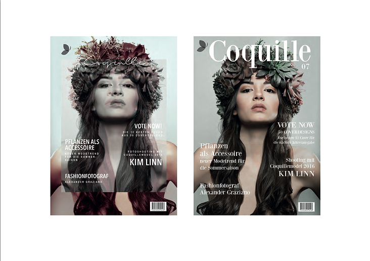 Coquille – das Magazin I Coverdesign