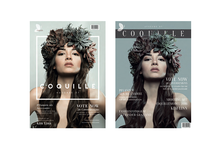 Coquille – das Magazin I Coverdesign