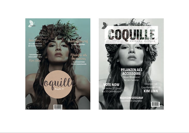 Coquille – das Magazin I Coverdesign