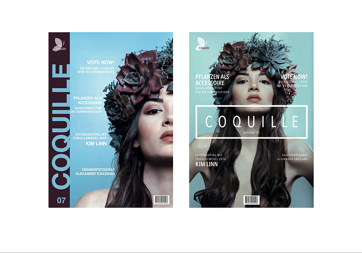 Coquille – das Magazin I Coverdesign