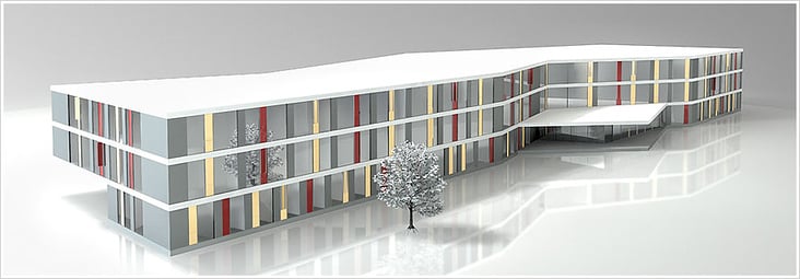 3D-Modell-Architektur-Klinik