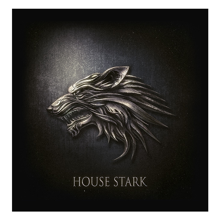 Emblemillustration zu George R. R. Martins „Game of Thrones“