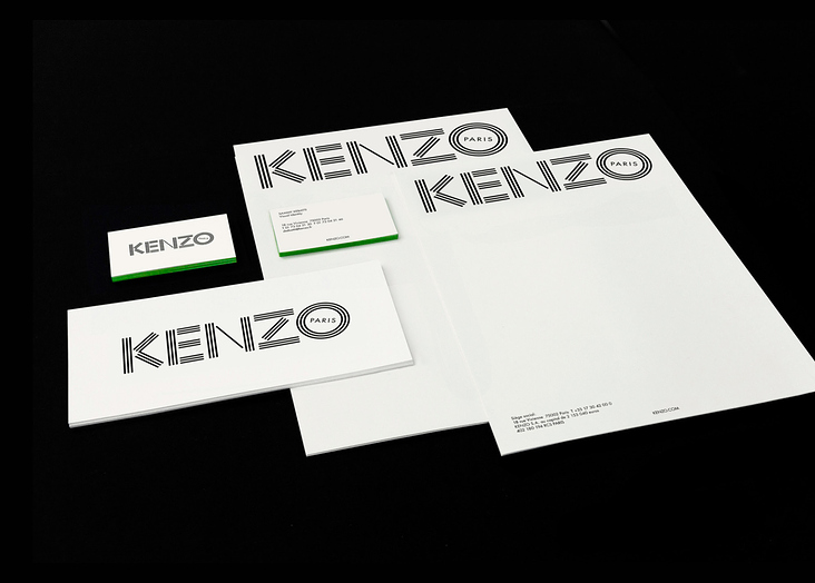 Kenzo Corporate Identity. Team Arbeit.