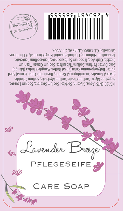 FS002 60×105mm Pflegeseife Lavender-Breeze