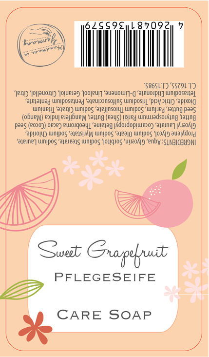 FS004 60×105mm Pflegeseife Sweet-Grapefruit